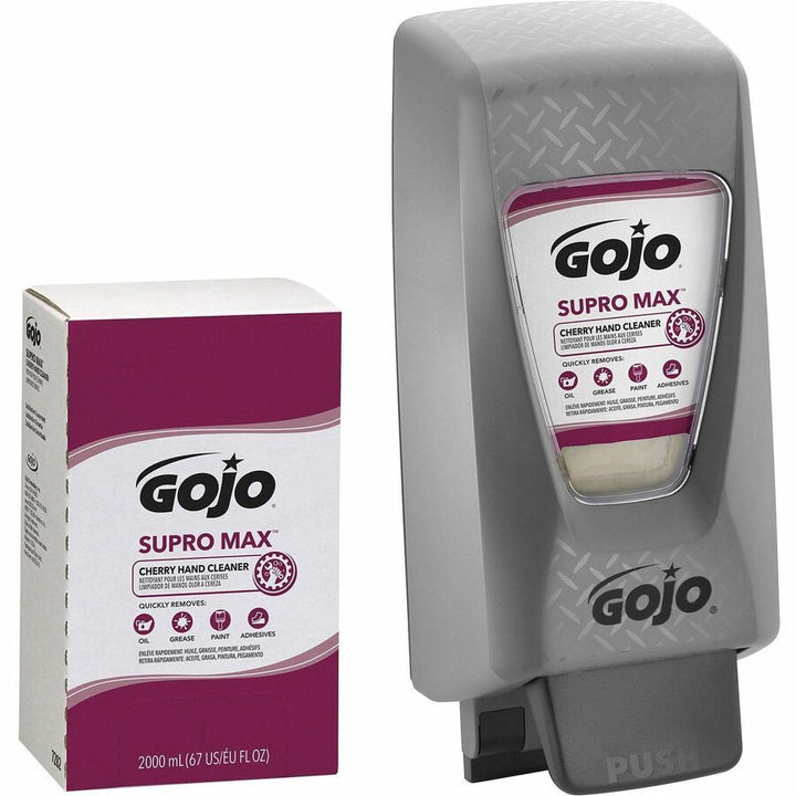 Image of Gojo® 7282-04 Supro Max Hand Cleaner, Cherry Scent, 2.11 quart, Adhesive Remover, Soil Remover, Hand, Tan, 1 Each