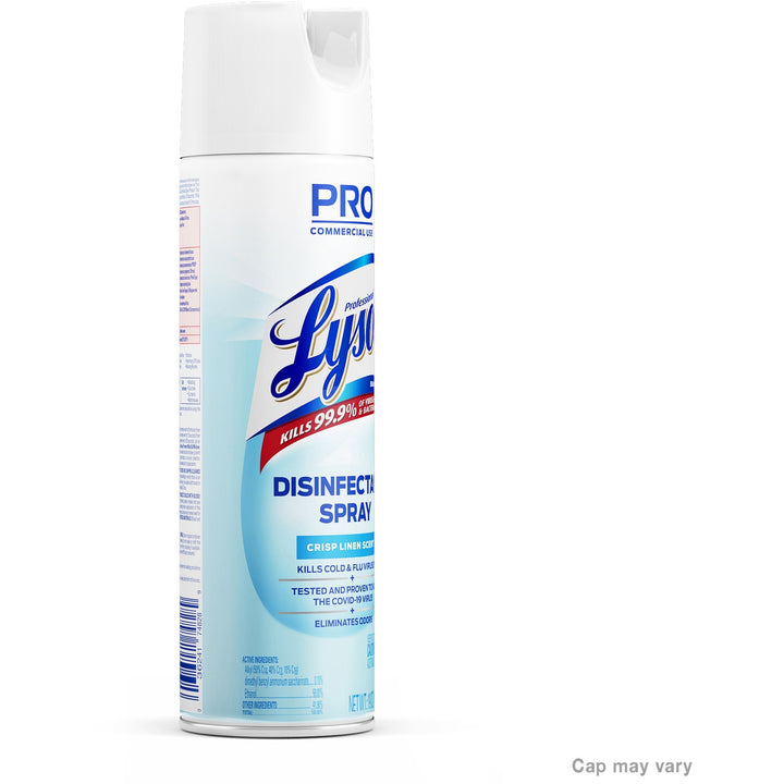 Image of Professional Lysol 74828 Disinfectant Spray, 19 fl oz (0.6 quart), Crisp Linen Scent, Clear, 1 Each