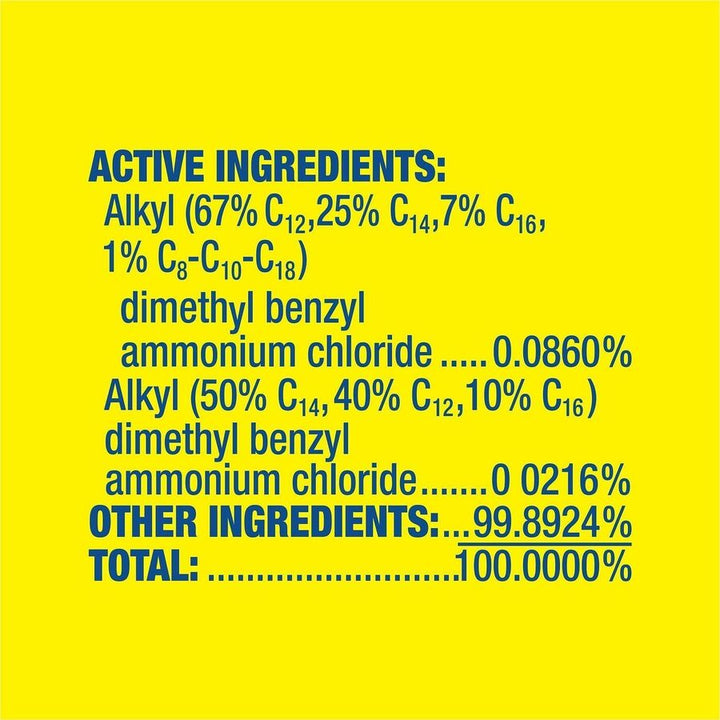 Image of Lysol 75352 Lemon All Purpose Cleaner, Ready-To-Use, 32 fl oz (1 quart), Lemon Breeze Scent, Deodorize, Disinfectant, Yellow, 1 Each