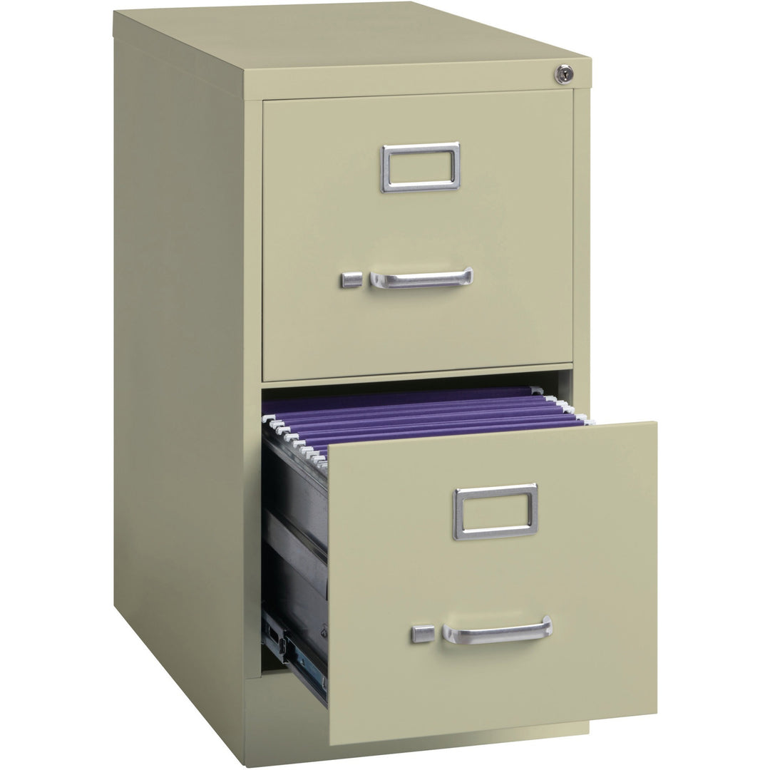 Image of Lorell Vertical File, 22" Deep, Comm, 2-Dwr, 15"x22"x28-3/8", PY