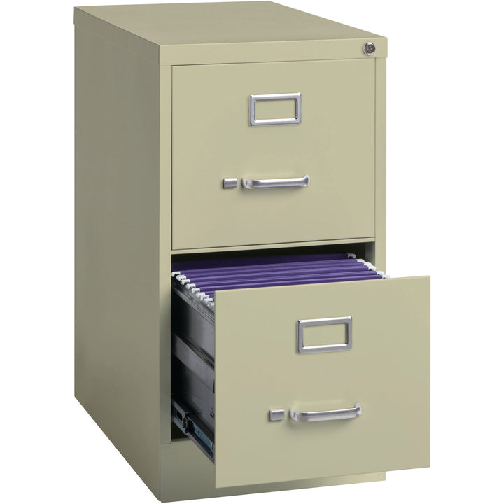 Image of Lorell Vertical File, 22" Deep, Comm, 2-Dwr, 15"x22"x28-3/8", PY