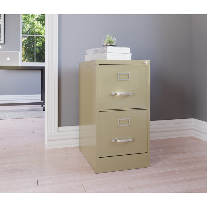 Image of Lorell Vertical File, 22" Deep, Comm, 2-Dwr, 15"x22"x28-3/8", PY