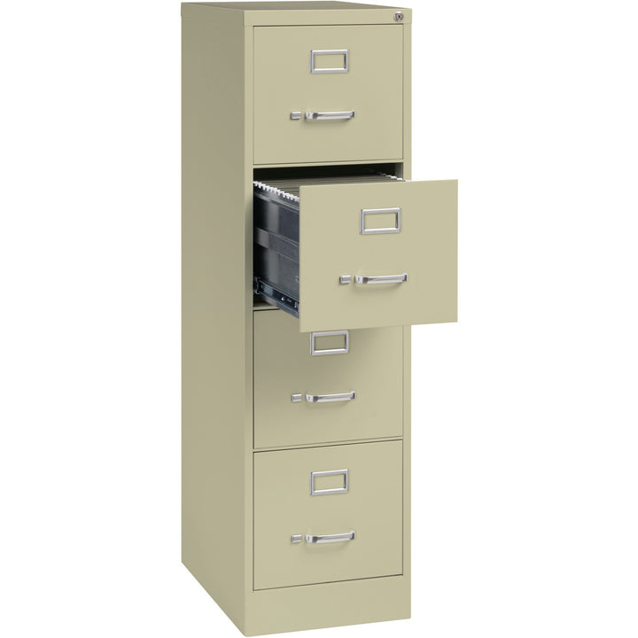 Image of Lorell Vertical File, 22" Deep, Comm, 4-Dwr, 15"x22"x52", PY
