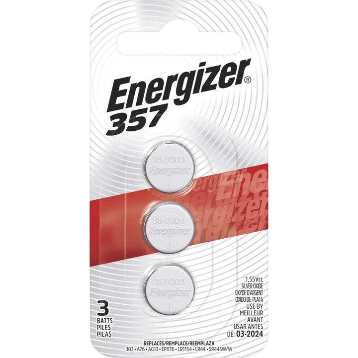 Image of Eveready® Batteries, f/Watch/Calculator, 1.5 Volt, 3/PK, Red/Black