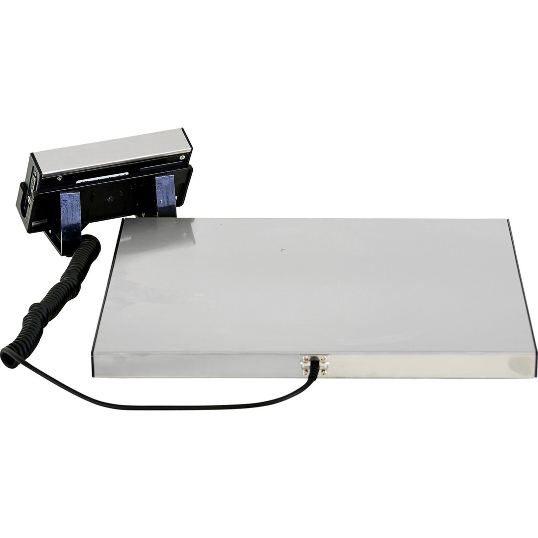 Image of Brecknell Portable Shipping Scale, LCD Display, 400lb, 15"x12", White