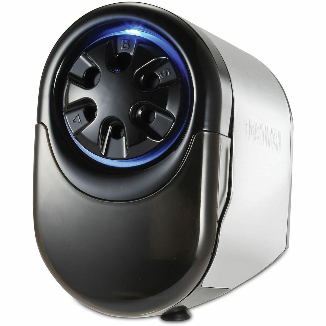 Image of Bostitch® Quietsharp Glow Classroom Electric Pencil Sharpener, Ac-Powered, 6.13 X 10.69 X 9, Silver/black