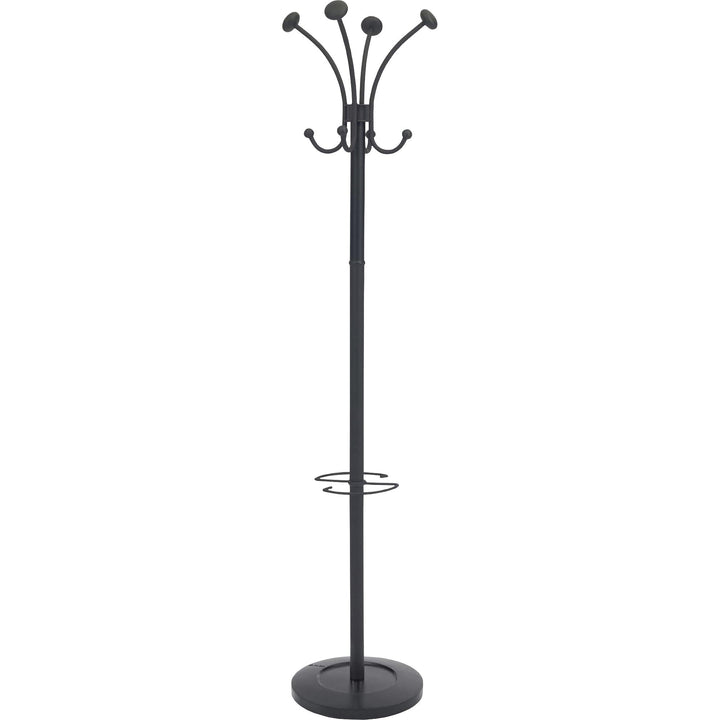 Image of Alba PMVIENAN Four Double Peg Coat Stand, 8 Pegs, for Coat, Clothes, Black, 1 Each
