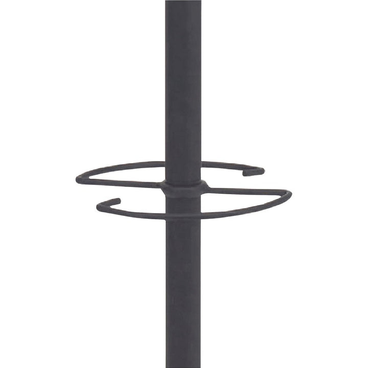 Image of Alba PMVIENAN Four Double Peg Coat Stand, 8 Pegs, for Coat, Clothes, Black, 1 Each
