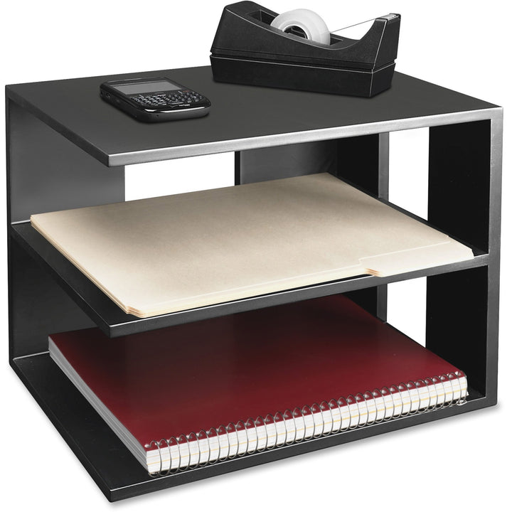 Image of Victor® Corner Shelf, 13-1/5"x9"x9-4/5", Black