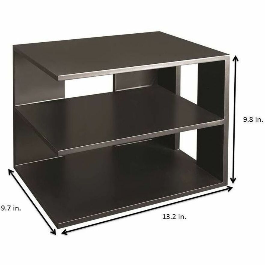 Image of Victor® Corner Shelf, 13-1/5"x9"x9-4/5", Black
