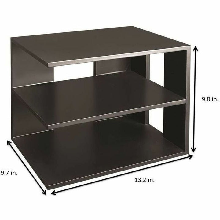 Image of Victor® Corner Shelf, 13-1/5"x9"x9-4/5", Black