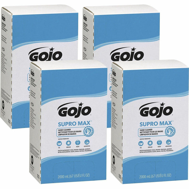 Image of Gojo® Supro Max 7272-04 Supromax Lotion Hand Cleaner, 2.11 quart, Adhesive Remover, Soil Remover, Hand, Tan, 4 / Carton