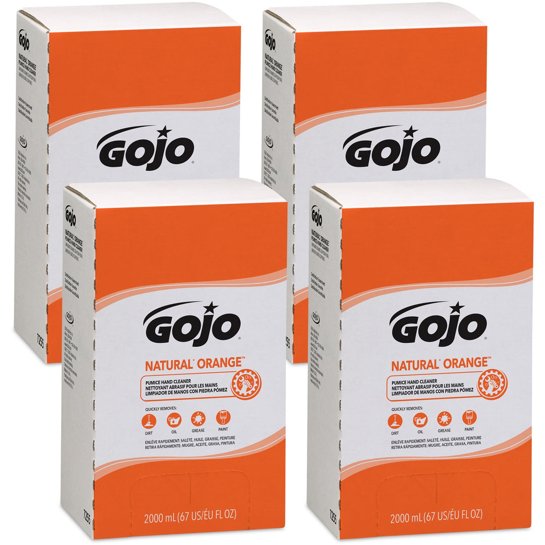 Image of GOJO® Pumice Hand Cleaner, Refill, Citrus Scent, 2000mL, 4/CT, GY