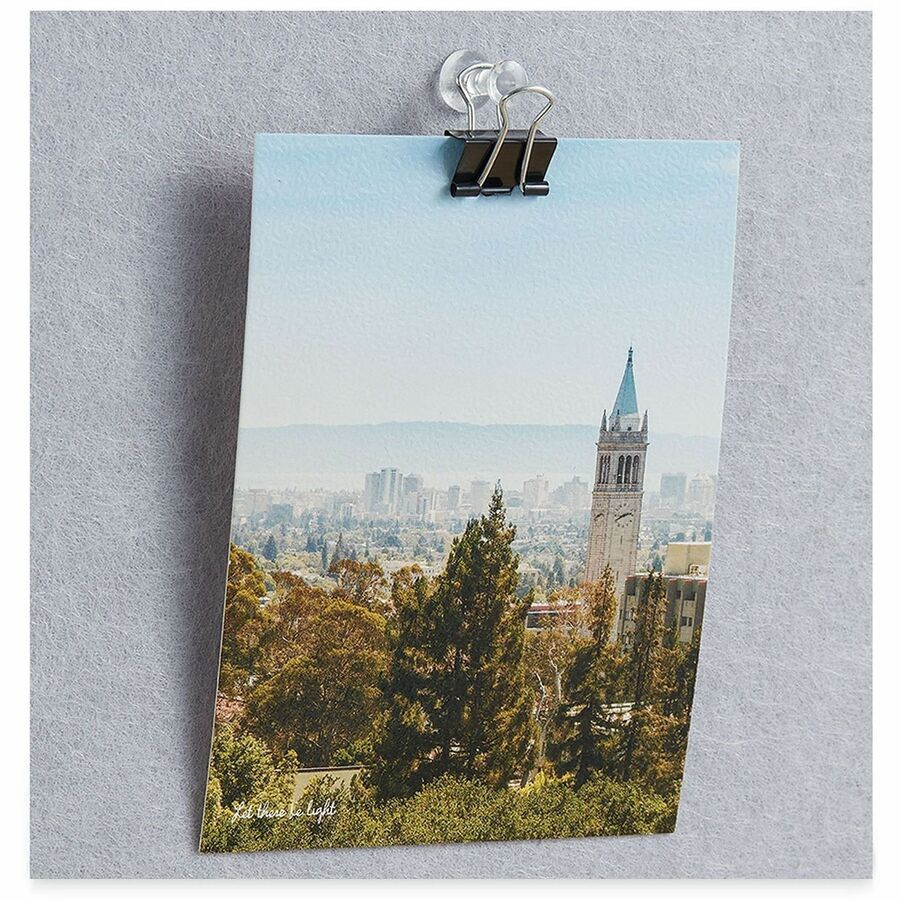 Image of Universal® Binder Clips, Mini, Black/Silver, 12/Box