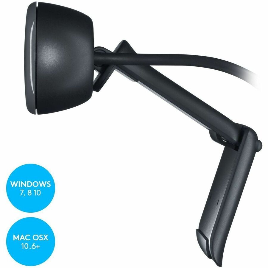 Image of Logitech® C270 Hd Webcam, 1280 Pixels X 720 Pixels, 1 Mpixel, Black