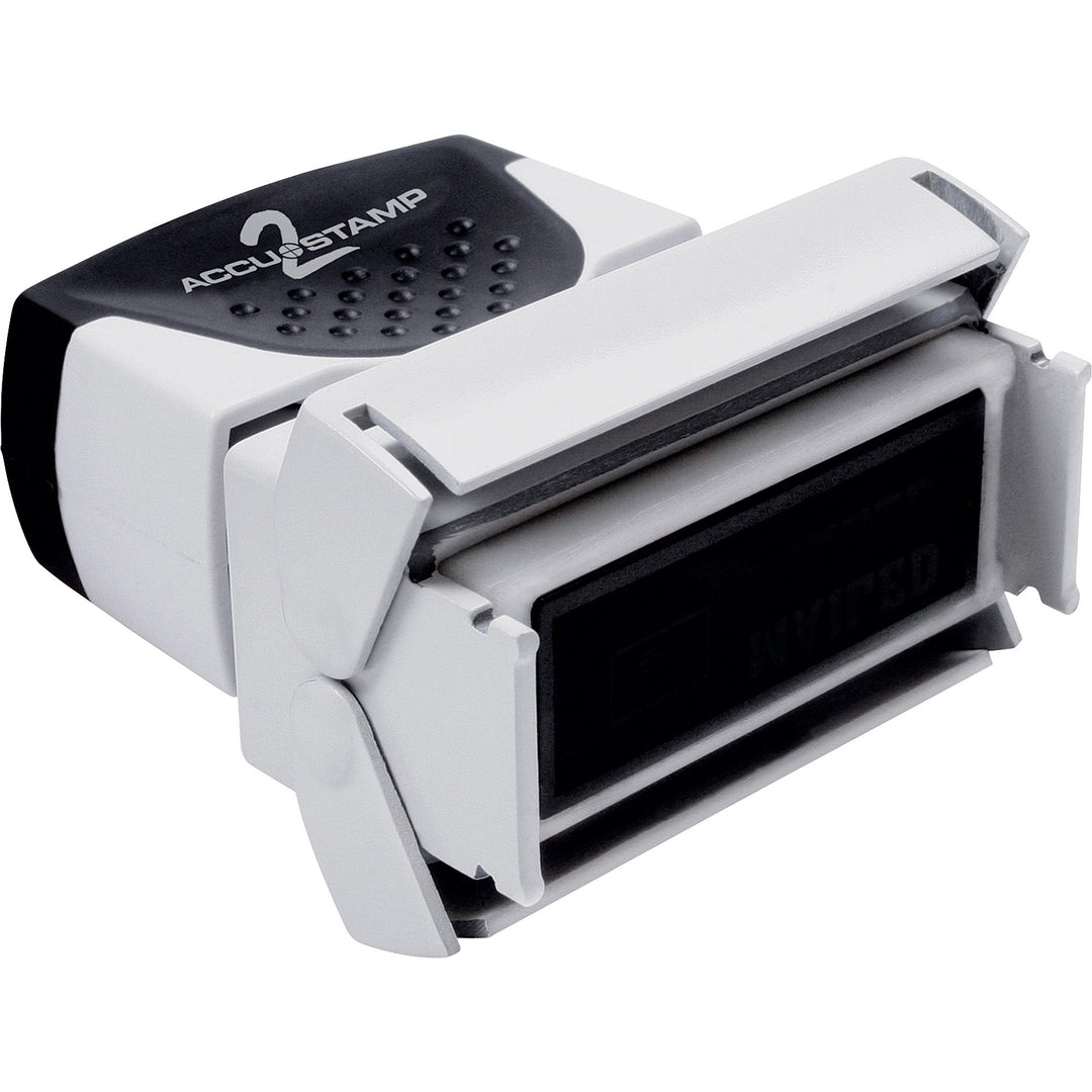 Image of ACCUSTAMP2® Pre-Inked Shutter Stamp, Blue, FOR DEPOSIT ONLY, 1.63 x 0.5