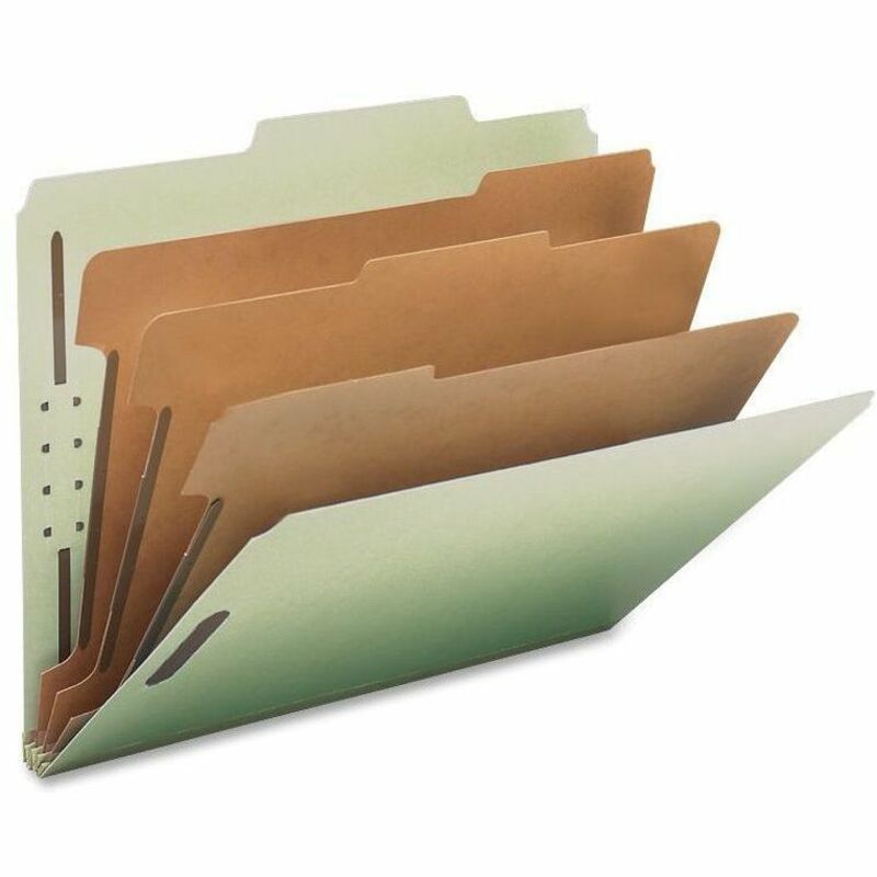 Image of Nature Saver Classification Folder, 3" Exp., Letter, 3-Div, 10/BX, GYGN