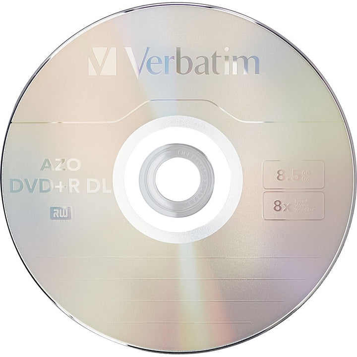 Image of Verbatim 97000 DVD+R Double Layer Media, 120mm, 4 Hour Maximum Recording Time, 50 / Pack