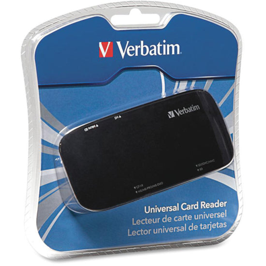Image of Verbatim® Universal Card Reader, USB 2.0, Black