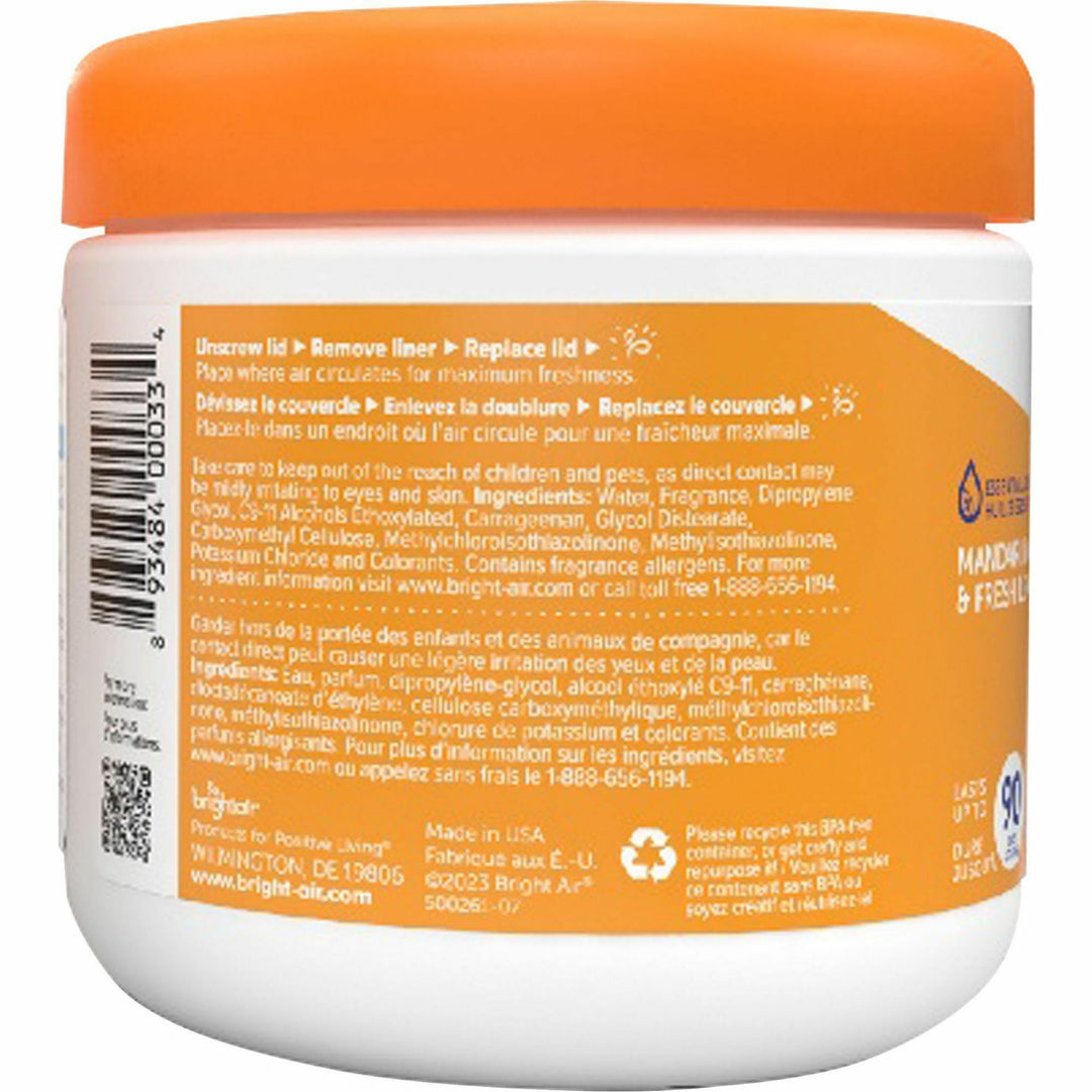 Image of Bright Air 900013 Super Odor Eliminator Air Freshener, 14 oz, Mandarin Orange, Fresh Lemon, 90 Day, 1 Each