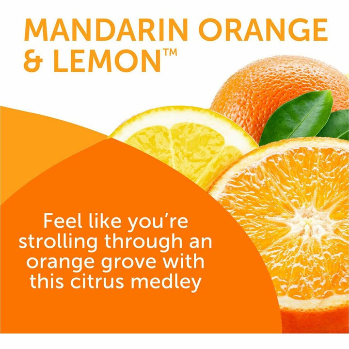 Image of Bright Air 900013 Super Odor Eliminator Air Freshener, 14 oz, Mandarin Orange, Fresh Lemon, 90 Day, 1 Each