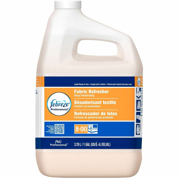 Image of Febreze 33032 Fabric Refresher Refill, 128 fl oz (4 quart), Fresh Scent, White Bottle, 1 Each