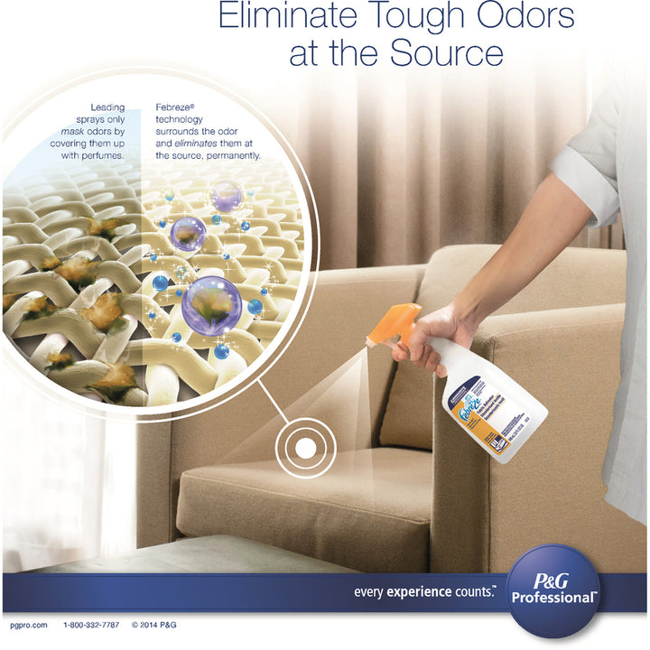Image of Febreze 33032 Fabric Refresher Refill, 128 fl oz (4 quart), Fresh Scent, White Bottle, 1 Each