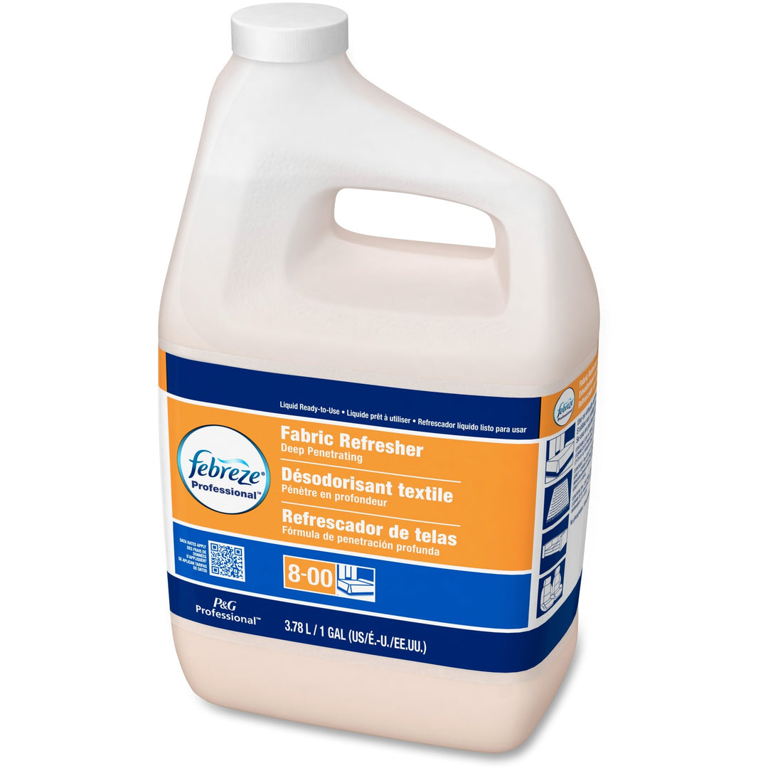Image of Febreze 33032 Fabric Refresher Refill, 128 fl oz (4 quart), Fresh Scent, White Bottle, 1 Each