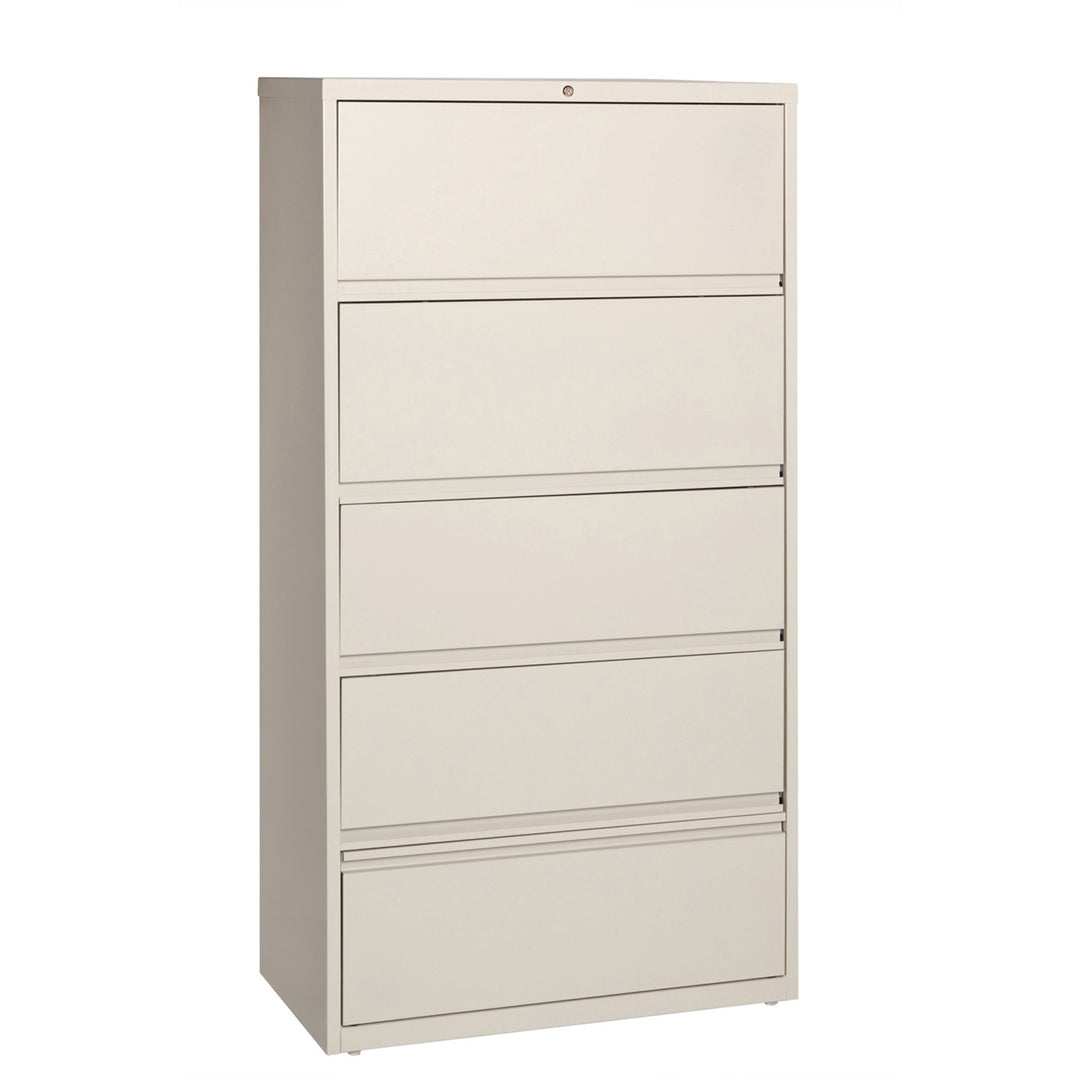 Image of Lorell Lateral File, RCD, 5-Drawer, 36"x18-5/8"x68-3/4", Putty