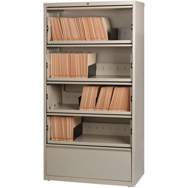 Image of Lorell Lateral File, RCD, 5-Drawer, 36"x18-5/8"x68-3/4", Putty