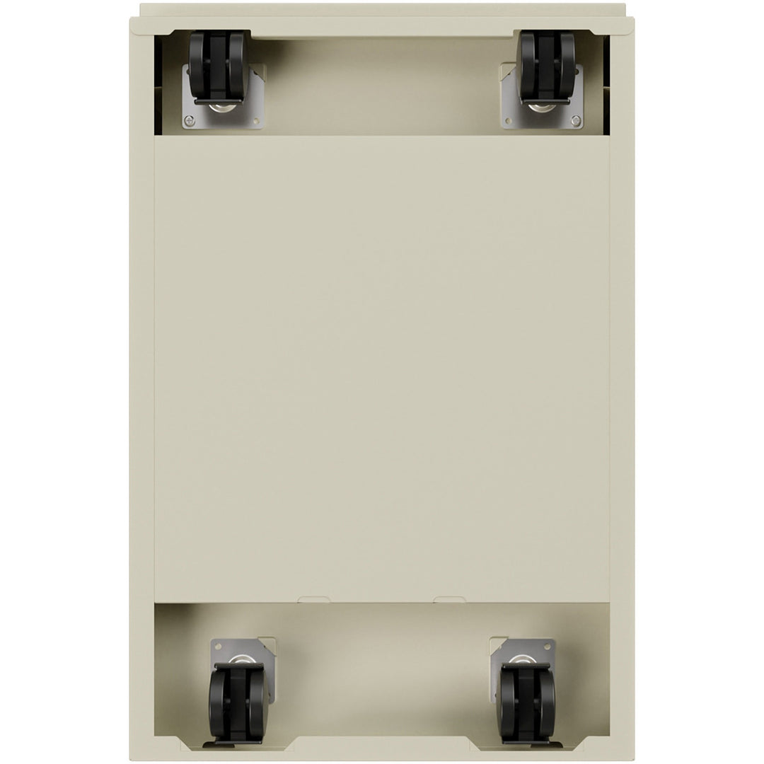 Image of Lorell Pedestal File, B/B/F, Mobile, 15"x19-7/8"x27-3/4", Putty