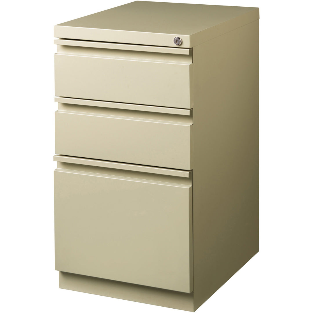 Image of Lorell Pedestal File, B/B/F, Mobile, 15"x19-7/8"x27-3/4", Putty