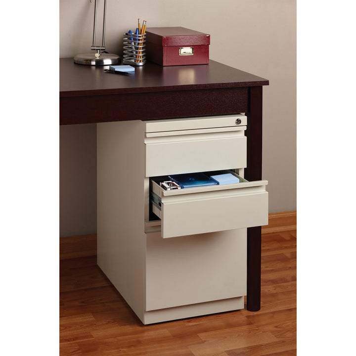 Image of Lorell Pedestal File, B/B/F, Mobile, 15"x19-7/8"x27-3/4", Putty