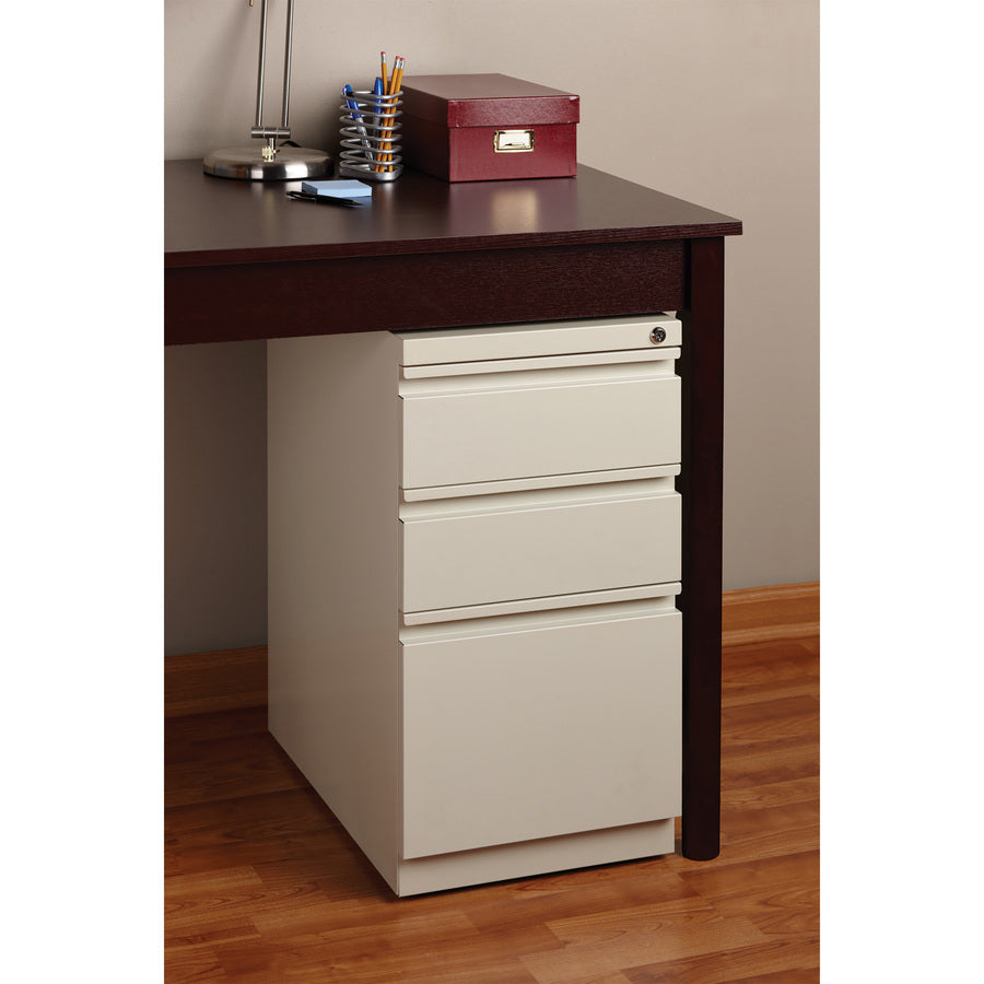 Image of Lorell Pedestal File, B/B/F, Mobile, 15"x19-7/8"x27-3/4", Putty