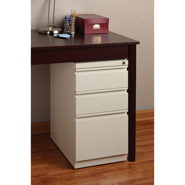 Image of Lorell Pedestal File, B/B/F, Mobile, 15"x19-7/8"x27-3/4", Putty