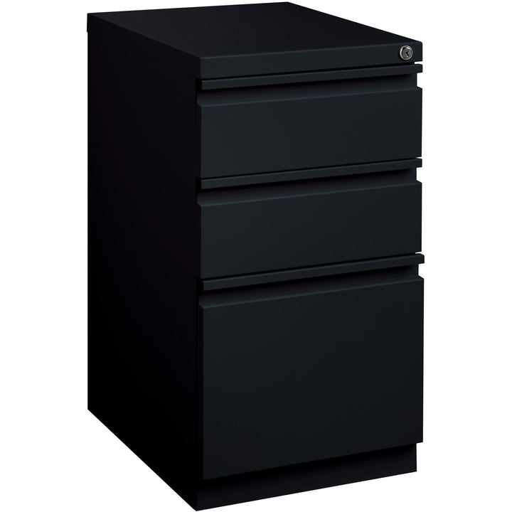 Image of Lorell Pedestal File, B/B/F, Mobile, 15"x19-7/8"x27-3/4", Black