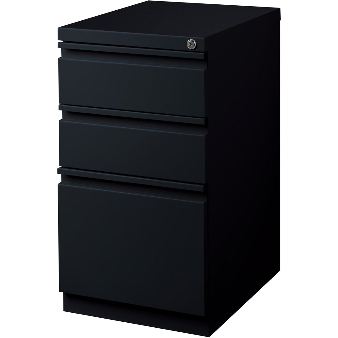 Image of Lorell Pedestal File, B/B/F, Mobile, 15"x19-7/8"x27-3/4", Black