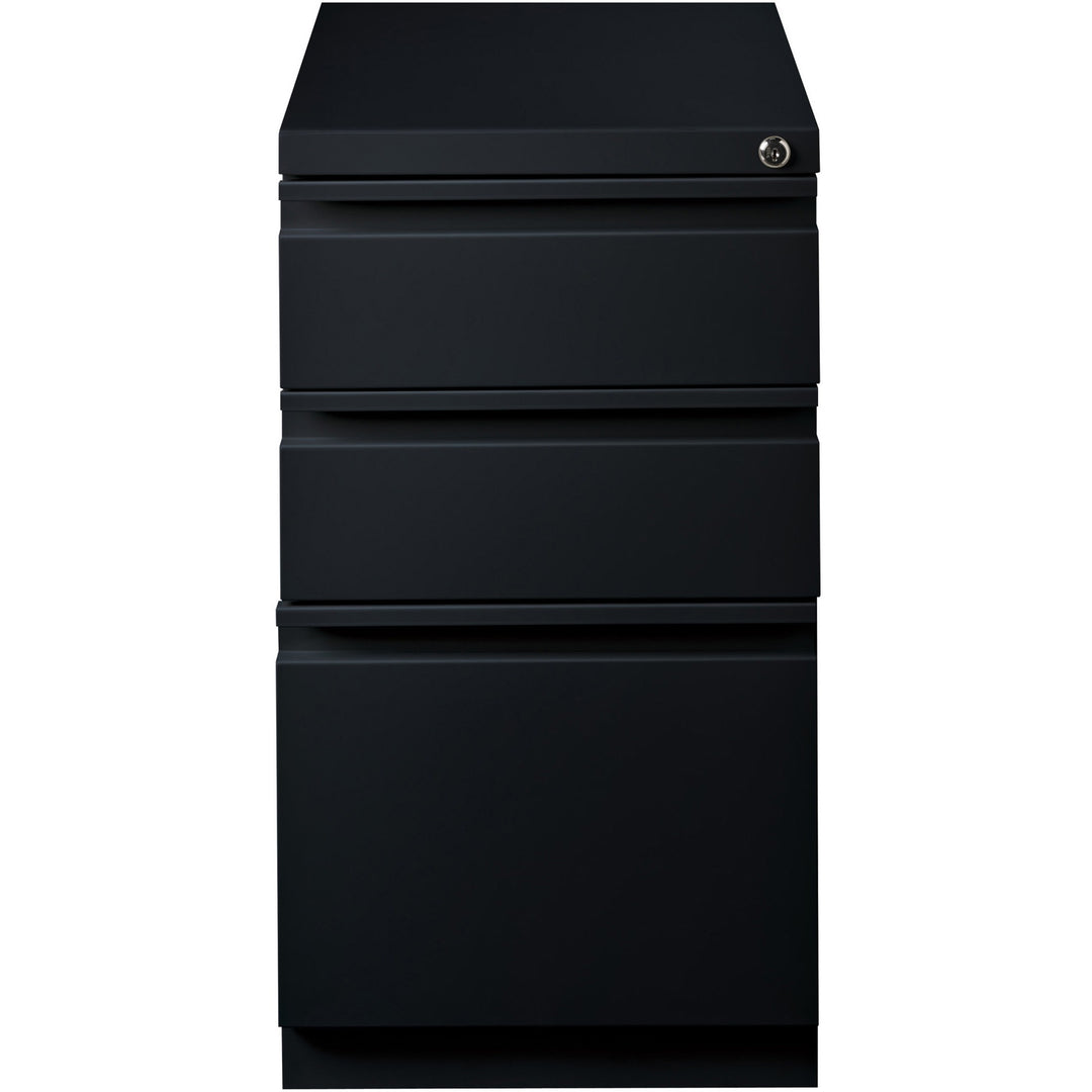 Image of Lorell Pedestal File, B/B/F, Mobile, 15"x19-7/8"x27-3/4", Black