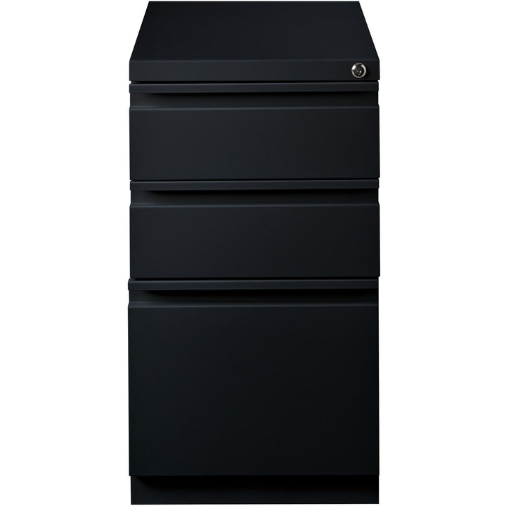 Image of Lorell Pedestal File, B/B/F, Mobile, 15"x19-7/8"x27-3/4", Black