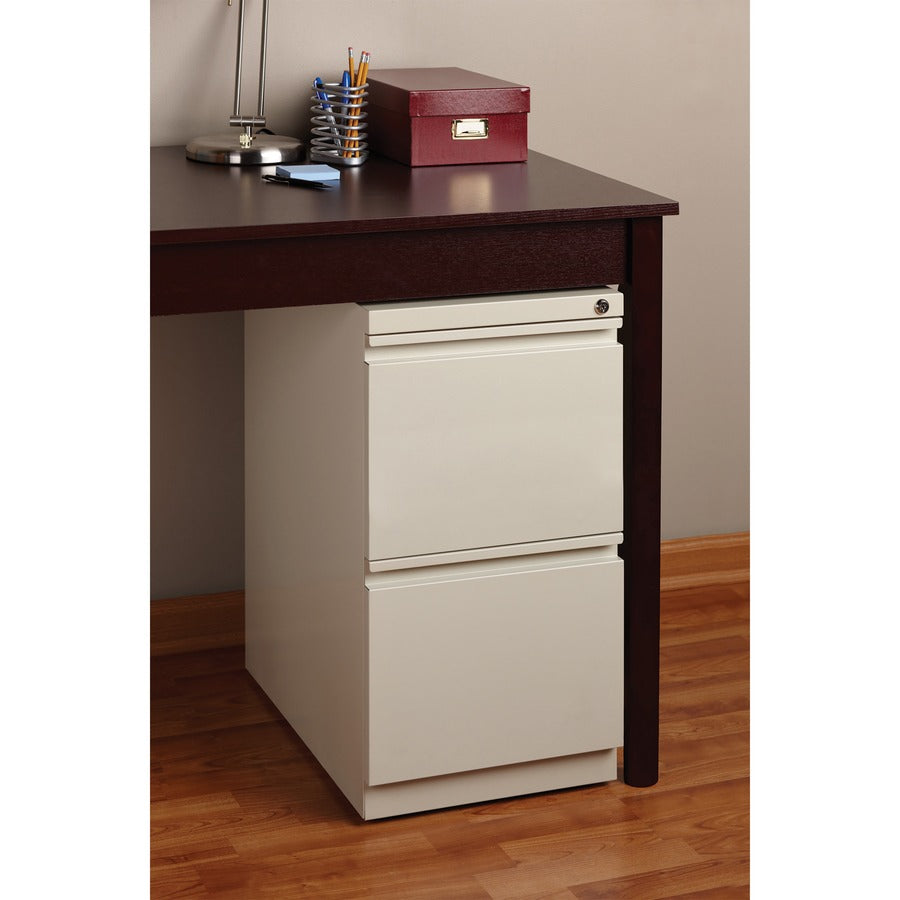Image of Lorell Pedestal File, F/F, Mobile, 15"x19-7/8"x27-3/4", Putty