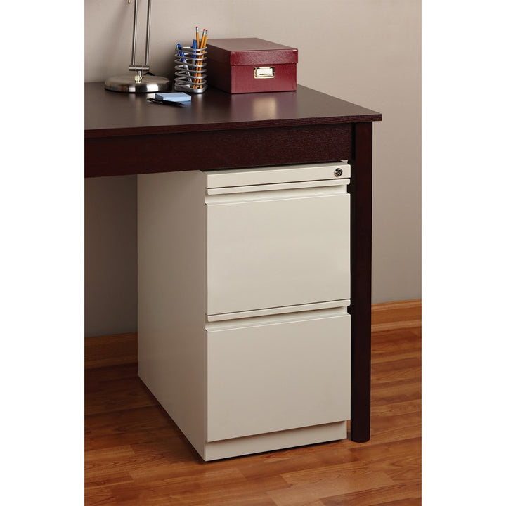 Image of Lorell Pedestal File, F/F, Mobile, 15"x19-7/8"x27-3/4", Putty