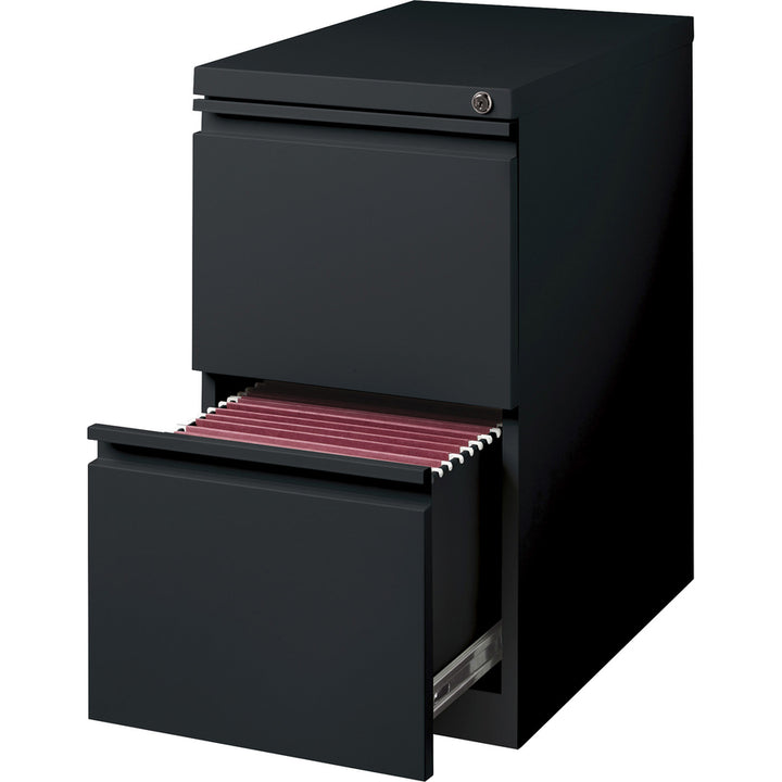 Image of Lorell Pedestal File, F/F, Mobile, 15"x19-7/8"x27-3/4", Black