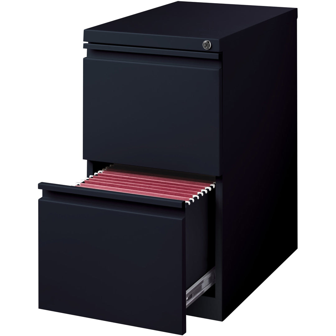 Image of Lorell Pedestal File, F/F, Mobile, 15"x22-7/8"x27-3/4", Black