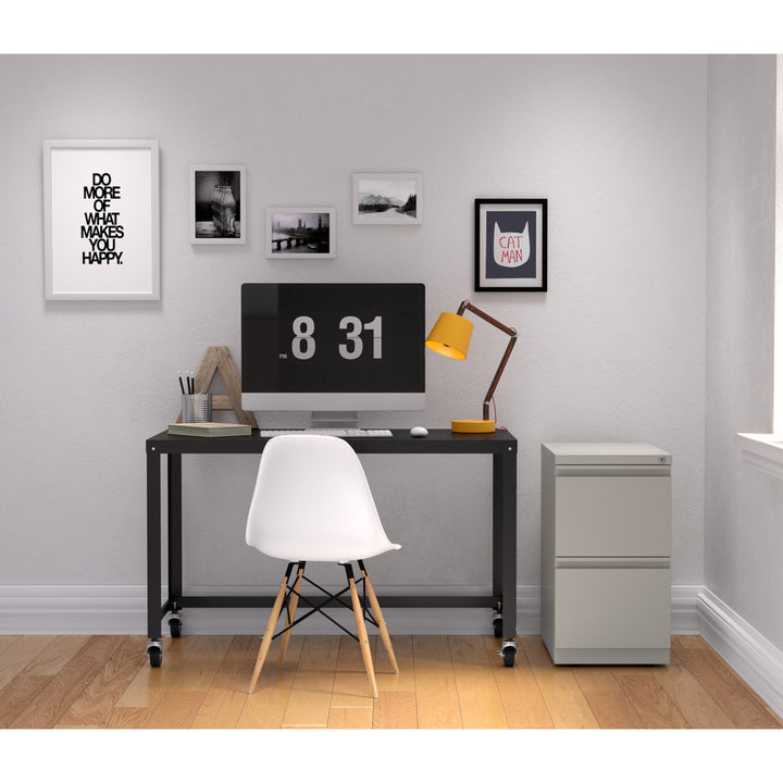 Image of Lorell Pedestal File, F/F, Mobile, 15"x22-7/8"x27-3/4", Light Gray