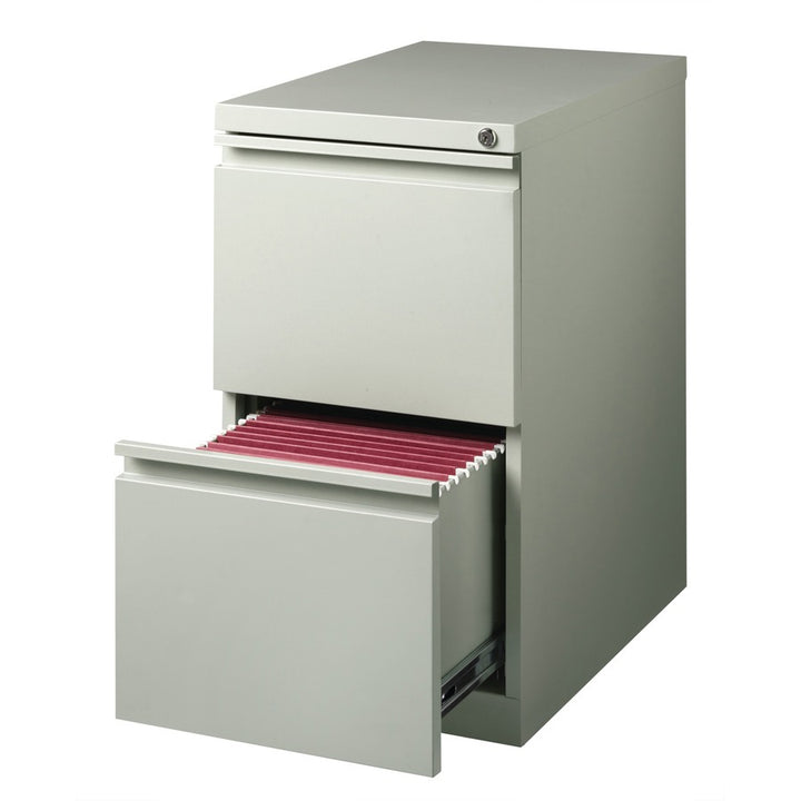Image of Lorell Pedestal File, F/F, Mobile, 15"x22-7/8"x27-3/4", Light Gray