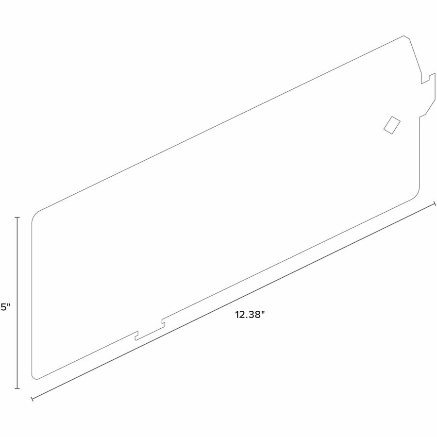 Image of Lorell Lateral Files Divider Kit, 12.38"x5", 10/BX, Platinum Gray