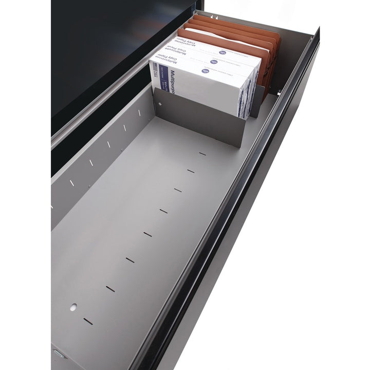 Image of Lorell Lateral Files Divider Kit, 12.38"x5", 10/BX, Platinum Gray
