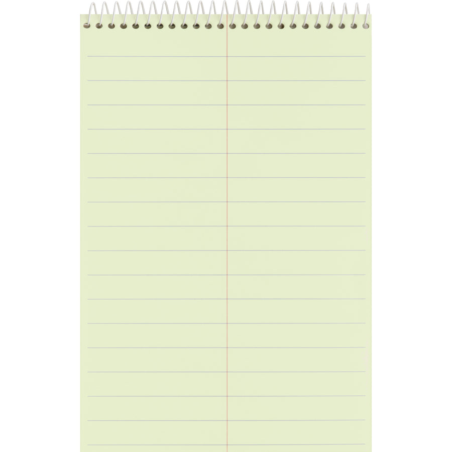 Image of Business Source Steno Notebooks, Pitman Ruled, 6"x9", 70 Shts, Green