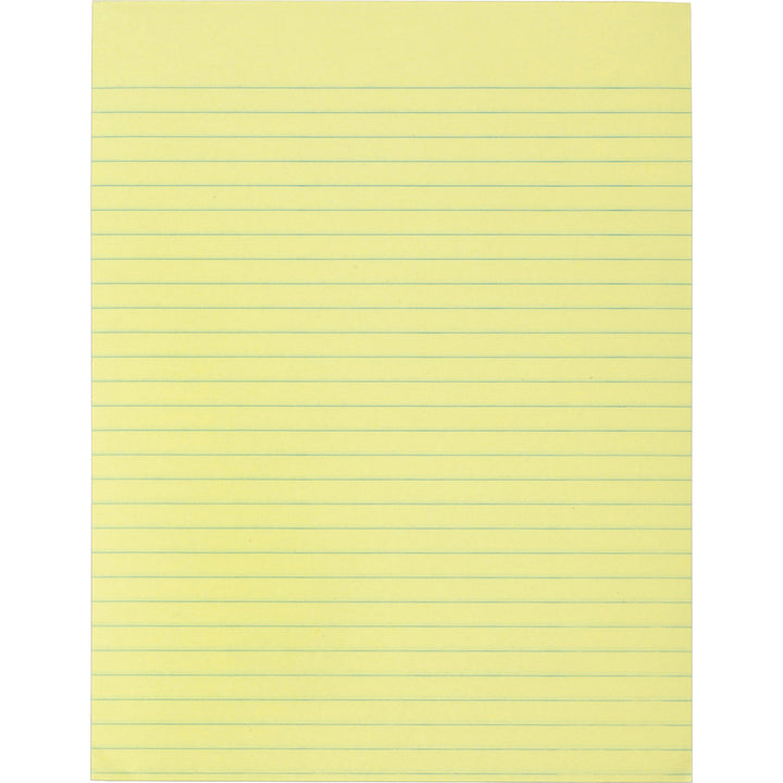 Image of Business Source Memorandum Pads,8-1/2"x11",Wide Ruled, 50Shts/PD, Canary