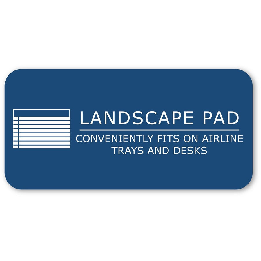 Image of Roaring Spring® Wide Landscape Format Writing Pad, Unpunched With Standard Back, Medium/college Rule, 40 Canary-Yellow 11 X 9.5 Sheets